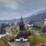 Barsana Monastery in Maramures, Romania.