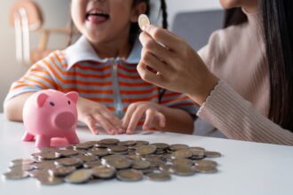 Interactive Financial Learning for Children Involving Coins and Piggy Bank