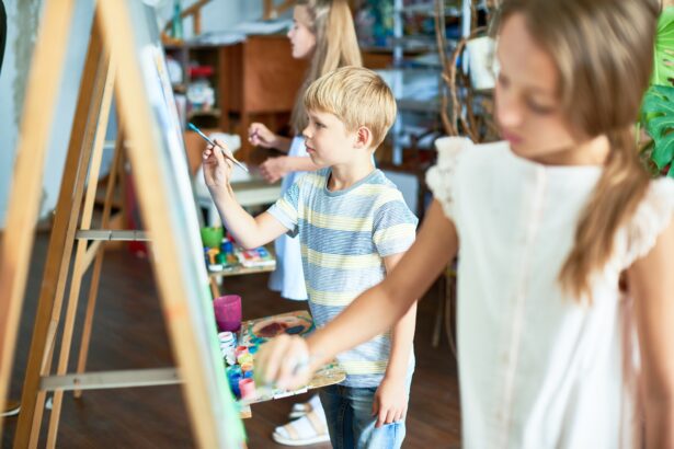 Little Artists Busy Painting