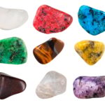 set of semi-precious pebbles
