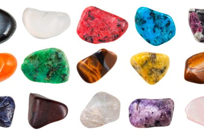 set of semi-precious pebbles
