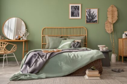 Stylish bedroom interior design